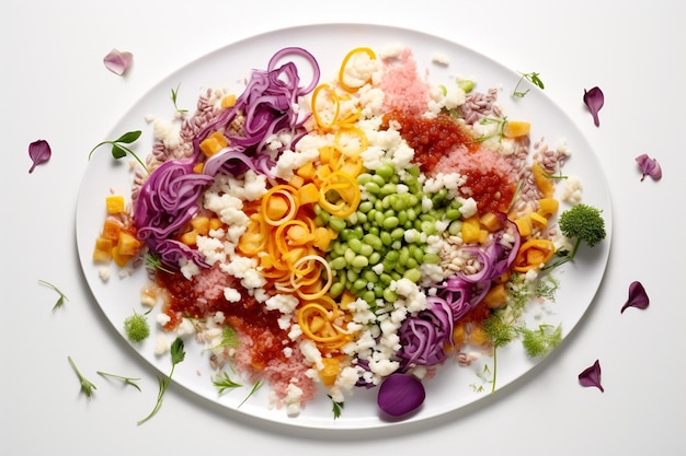Kolorowe danie z warzywami